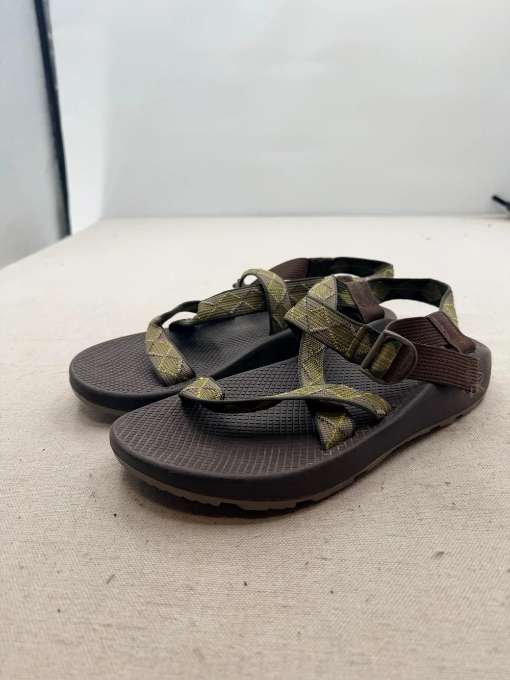 Chaco Outdoor Olive Green Strapped Sandals